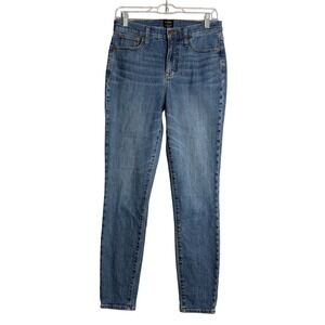 J. Crew 10" High Rise Skinny Jeans Womens 27 Tall Blue Preppy‎ Minimalist Basic
